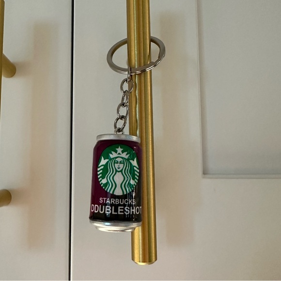 Starbucks Doubleshot Keychain - Purple and Silver - Picture 2 of 7